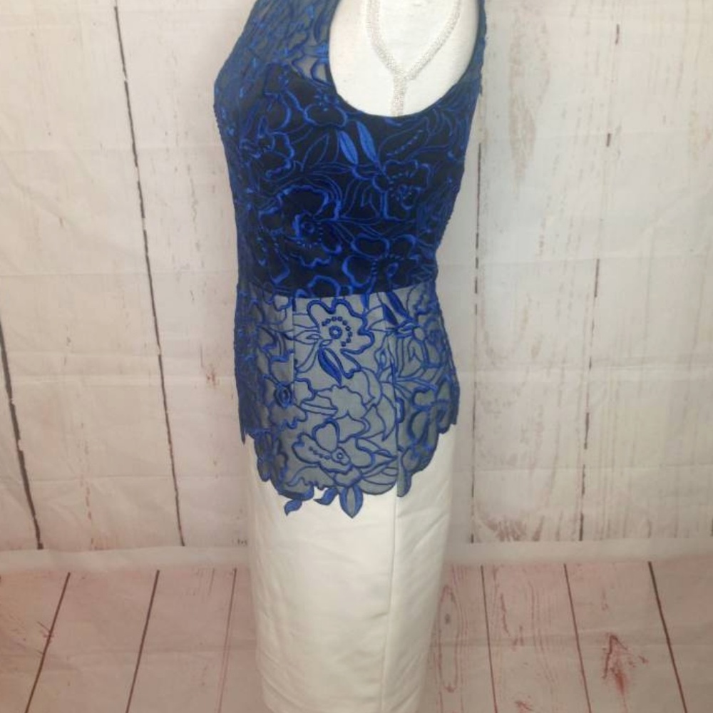 Anthropologie Sachin & Babi Noir Blue White Dress - Picture 5 of 8